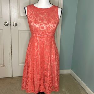 Sundance Size 2 Coral Lace Emma Dress